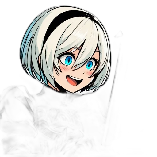 face, mask, staff, hair, anime, cartoon, concept art, pixel art transparent PNG cut-out