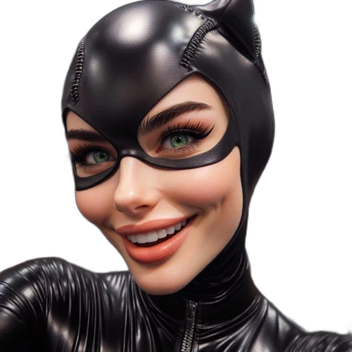 mask, face, animal, comic book art, photorealistic, 3d render, concept art, close-up transparent PNG cut-out