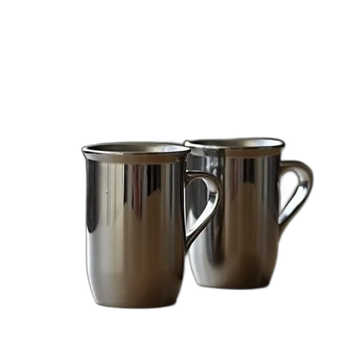 photorealistic, 3d render, pair, stainless transparent PNG cut-out