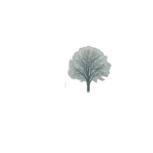 tree, crown, umbrella, hair, 3d render, photorealistic, concept art, pixel art transparent PNG cut-out