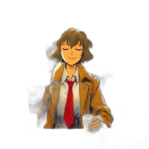 jacket, staff, mask, face, pixel art, anime, watercolor, concept art transparent PNG cut-out