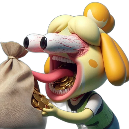 mask, food, animal, creature, 3d render, concept art, animated, character transparent PNG cut-out