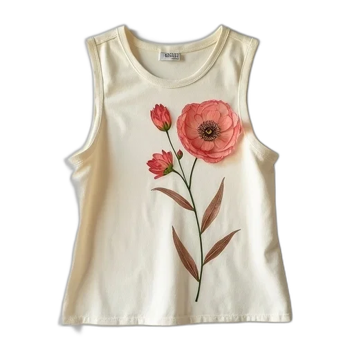dress, flower, ivory, top, graphic, side transparent PNG cut-out