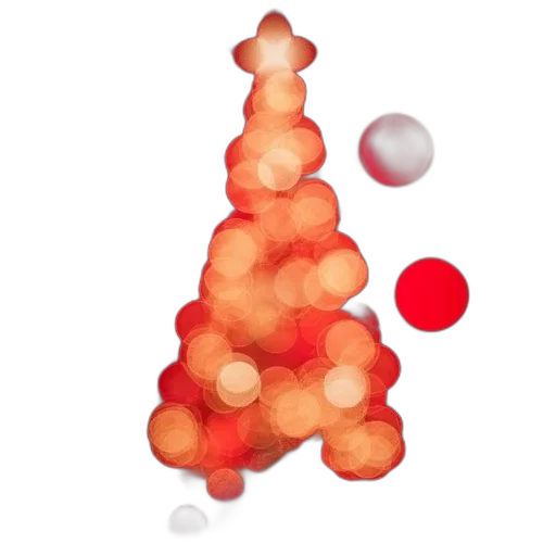 tree, second, image, close-up, red, background, bokeh, effect transparent PNG cut-out