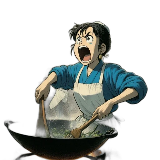 food, weapon, staff, anime, cartoon, concept art, 3d render, fire transparent PNG cut-out
