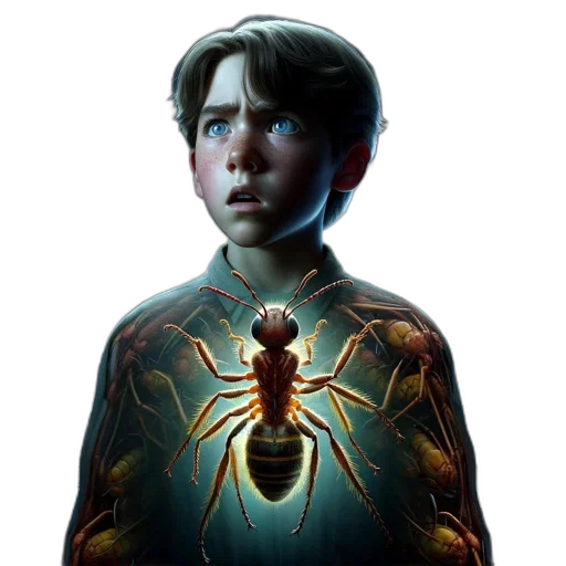 creature, jacket, animal, robot, concept art, comic book art, fantasy art, 3d render transparent PNG cut-out