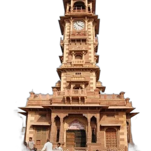 building, 3d render, photorealistic, concept art, oil painting, city street, grand, clock transparent PNG cut-out