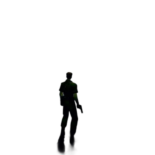 staff, robot, jacket, weapon, 3d render, pixel art, concept art, comic book art transparent PNG cut-out