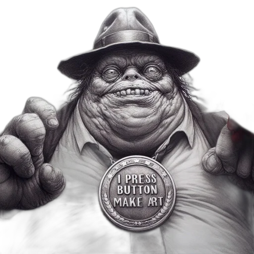 photorealistic, concept art, comic book art, plump, figure, wears, suit, hat transparent PNG cut-out
