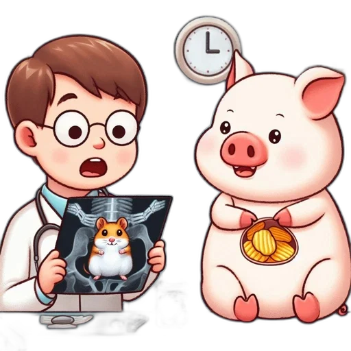 pixel art, concept art, cartoon, anime, colorful, medical, office, young transparent PNG cut-out