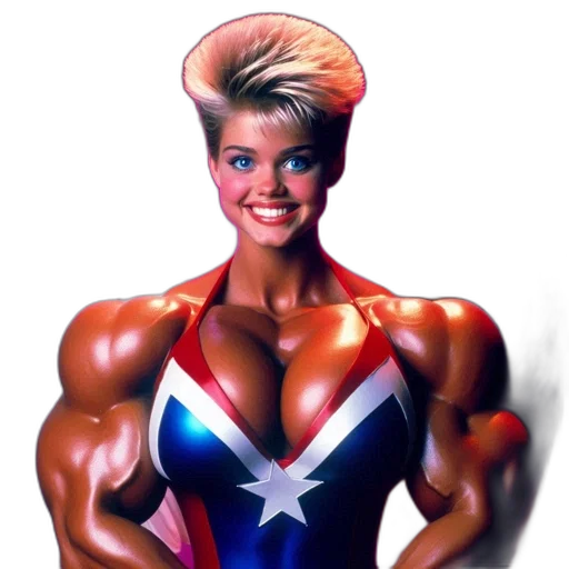 comic book art, concept art, photorealistic, cartoon, woman, short, blonde, hair transparent PNG cut-out