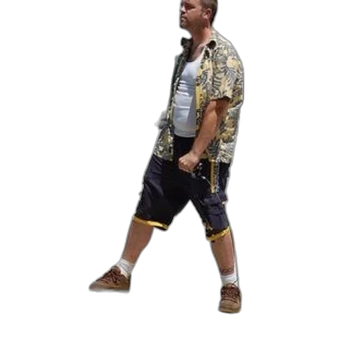 jacket, shoes, animal, staff, 3d render, concept art, photorealistic, man transparent PNG cut-out