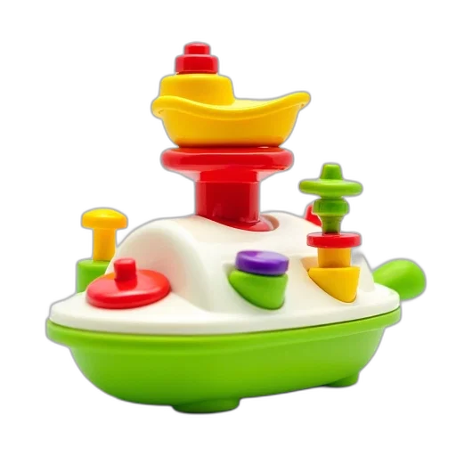 furniture, food, 3d render, underwater, colorful, children, toy, various transparent PNG cut-out