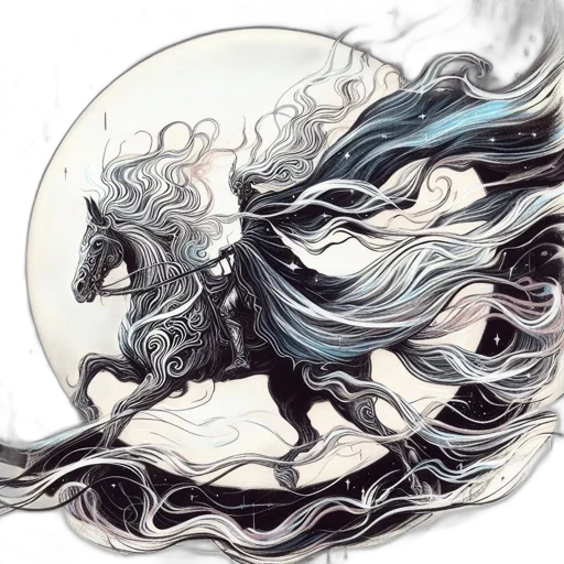 dragon, mask, creature, fantasy art, concept art, watercolor, comic book art, outer space transparent PNG cut-out