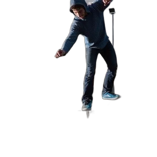 staff, weapon, jacket, sword, 3d render, concept art, photorealistic, skateboarder transparent PNG cut-out