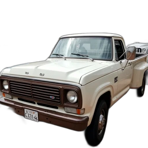 car, photorealistic, 3d render, concept art, vintage, pickup, truck, white transparent PNG cut-out