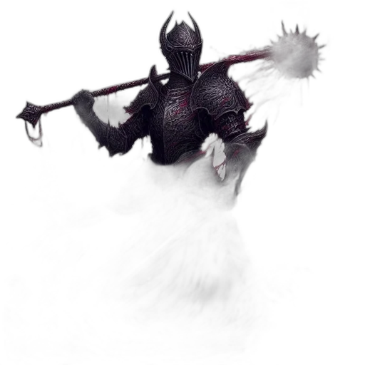 staff, sword, mask, creature, concept art, fantasy art, comic book art, pixel art transparent PNG cut-out