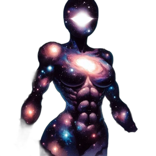 robot, creature, staff, jewelry, concept art, comic book art, fantasy art, 3d render transparent PNG cut-out