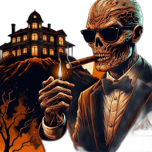concept art, comic book art, fantasy art, pixel art, fire, skeletal, figure, wearing transparent PNG cut-out