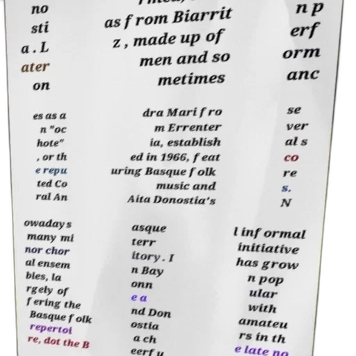 poster, text, basque, spanish, featuring, group, men, traditional transparent PNG cut-out