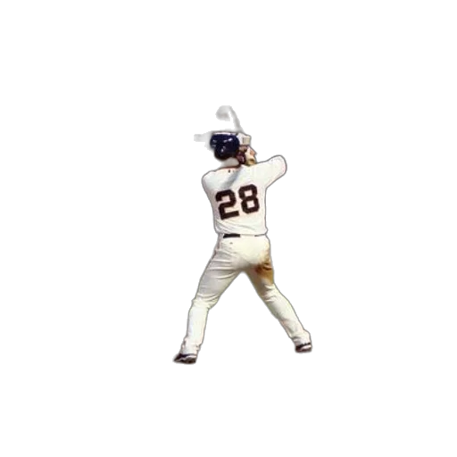 baseball, player, number, his, jersey, bat transparent PNG cut-out