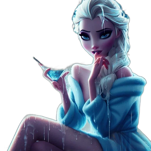 dress, staff, jewelry, fantasy art, concept art, comic book art, pixel art, snow transparent PNG cut-out