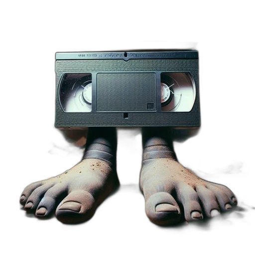 robot, shoes, mask, creature, cyberpunk, vaporwave, concept art, 3d render transparent PNG cut-out