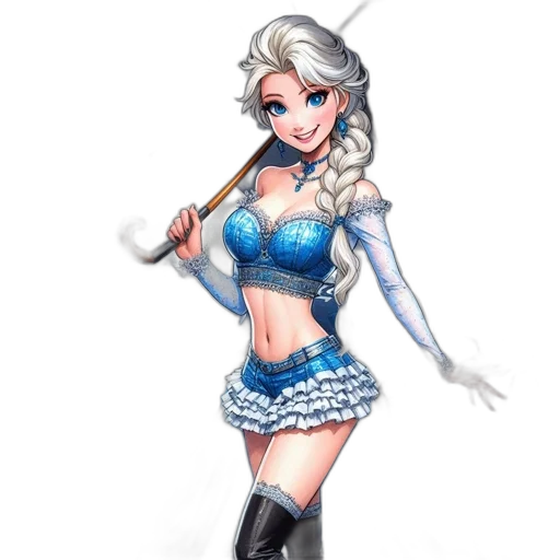 staff, dress, fantasy art, concept art, pixel art, cartoon, blue, monochrome transparent PNG cut-out
