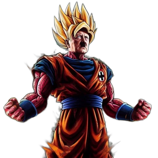 staff, concept art, comic book art, 3d render, anime, animated, saiyan-style, figure transparent PNG cut-out