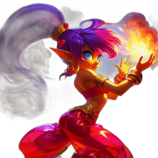 dragon, staff, fantasy art, concept art, pixel art, 3d render, fire, animated transparent PNG cut-out