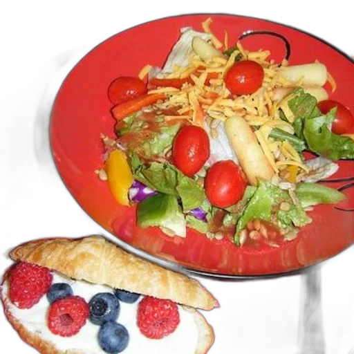 food, red, plate, salad, topped, tomatoes, cheese, next transparent PNG cut-out