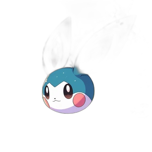 creature, animal, hat, staff, concept art, pixel art, 3d render, anime transparent PNG cut-out