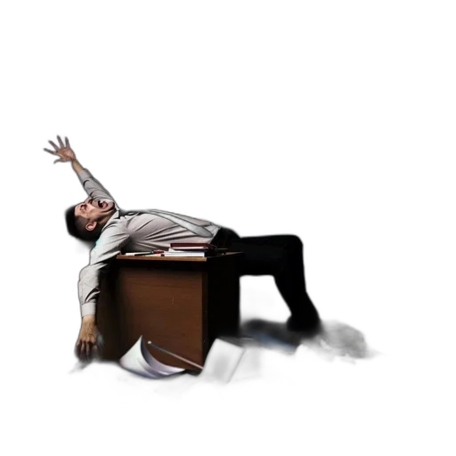 furniture, staff, jacket, robot, 3d render, concept art, photorealistic, man transparent PNG cut-out