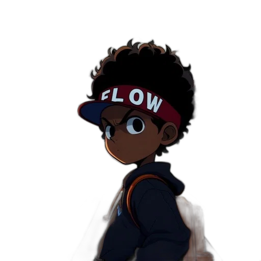 jacket, crown, staff, flower, concept art, cartoon, pixel art, anime transparent PNG cut-out