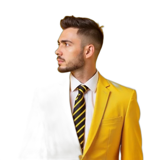jacket, staff, photorealistic, concept art, 3d render, cartoon, golden, colorful transparent PNG cut-out