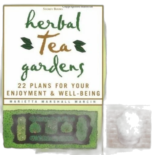 book, cover, titled, herbal, tea, gardens, plans, enjoyment transparent PNG cut-out