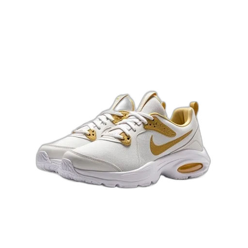 shoes, golden, pair, white transparent PNG cut-out