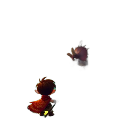 creature, hair, animal, weapon, concept art, 3d render, pixel art, photorealistic transparent PNG cut-out
