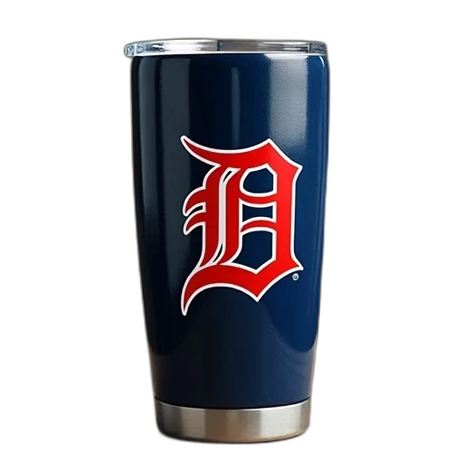 detroit, tigers, 16oz, stainless transparent PNG cut-out