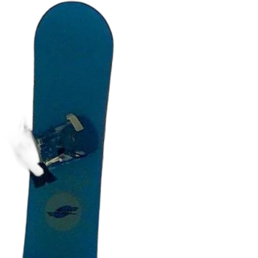 weapon, robot, snowboard, stands, upright, snow, cityscape, background transparent PNG cut-out