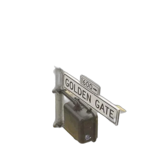 jewelry, furniture, weapon, robot, 3d render, city street, street, sign transparent PNG cut-out