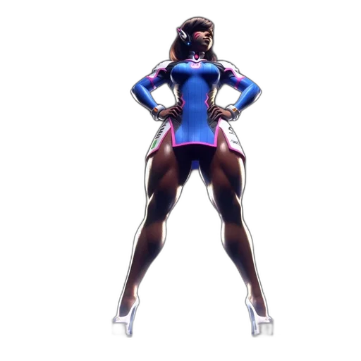 robot, dress, weapon, staff, 3d render, concept art, anime, pixel art transparent PNG cut-out