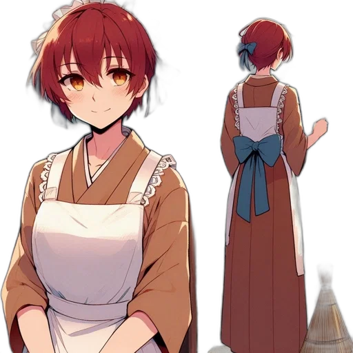 dress, staff, anime, concept art, pixel art, fantasy art, red, dark transparent PNG cut-out