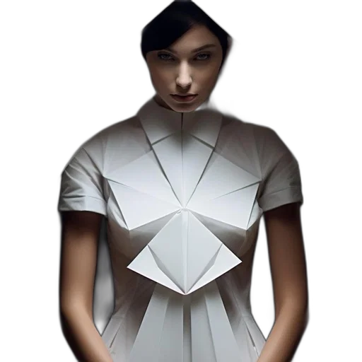 dress, jacket, robot, jewelry, concept art, 3d render, photorealistic, cyberpunk transparent PNG cut-out