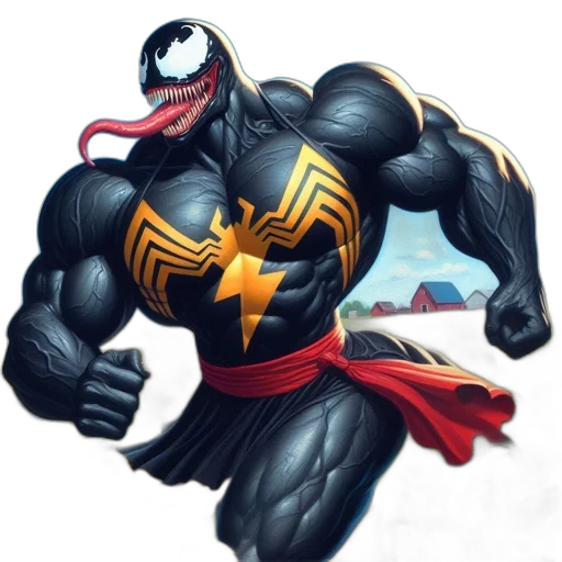 comic book art, concept art, cartoon, fantasy art, muscular, black-skinned, character, white transparent PNG cut-out