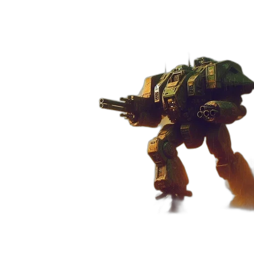 robot, weapon, creature, animal, 3d render, concept art, watercolor, pixel art transparent PNG cut-out