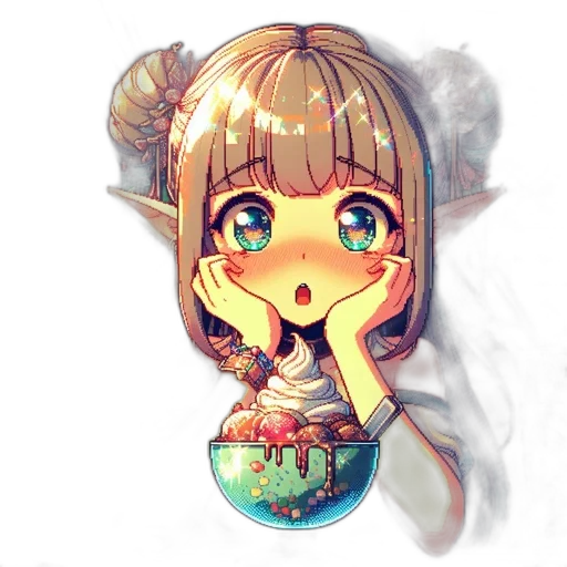 mask, face, jewelry, food, anime, fantasy art, pixel art, watercolor transparent PNG cut-out