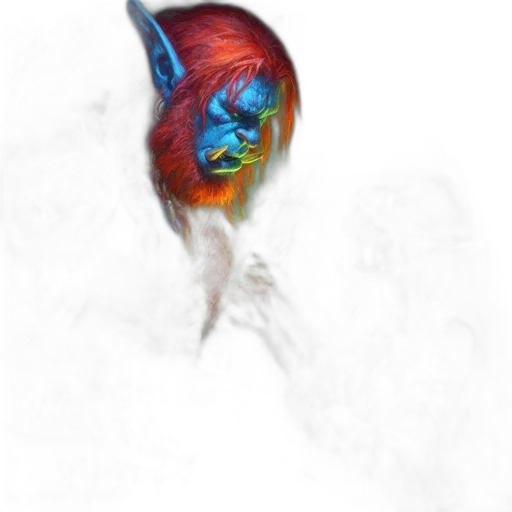 animal, dragon, creature, staff, photorealistic, watercolor, concept art, oil painting transparent PNG cut-out