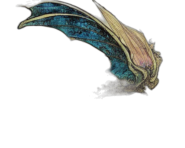 dragon, staff, creature, hair transparent PNG cut-out
