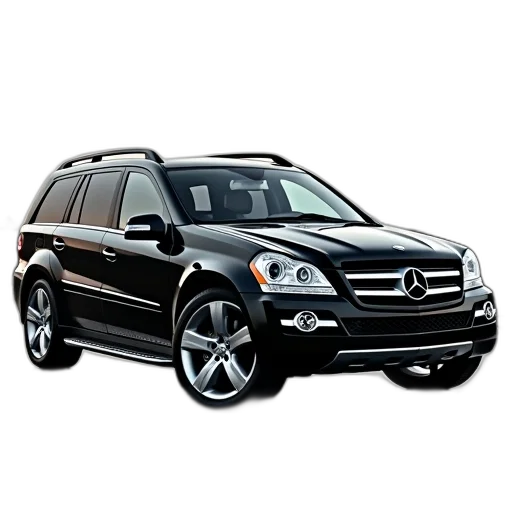 car, photorealistic, 3d render, 2010, mercedes, benz, gl450 transparent PNG cut-out